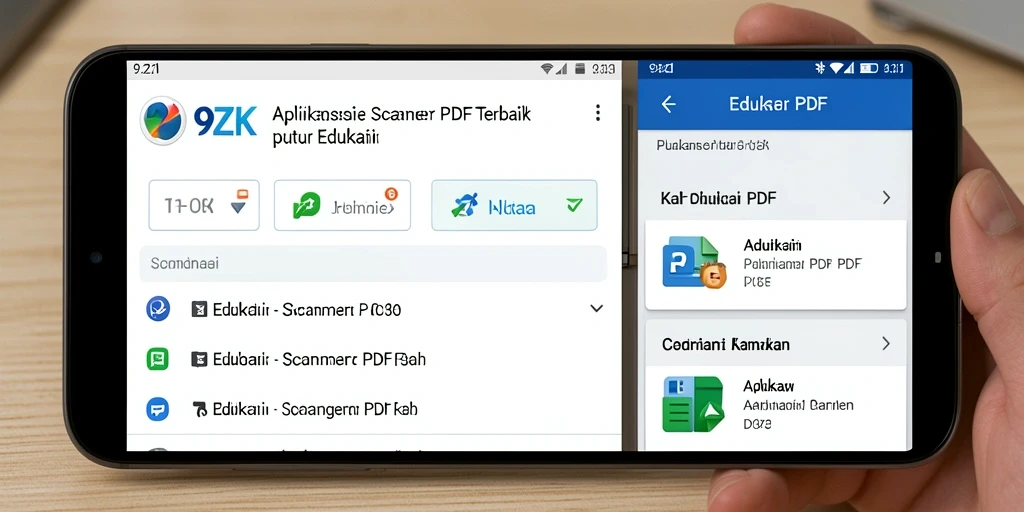 Antarmuka sederhana 9ZK yang memudahkan pemindaian PDF.