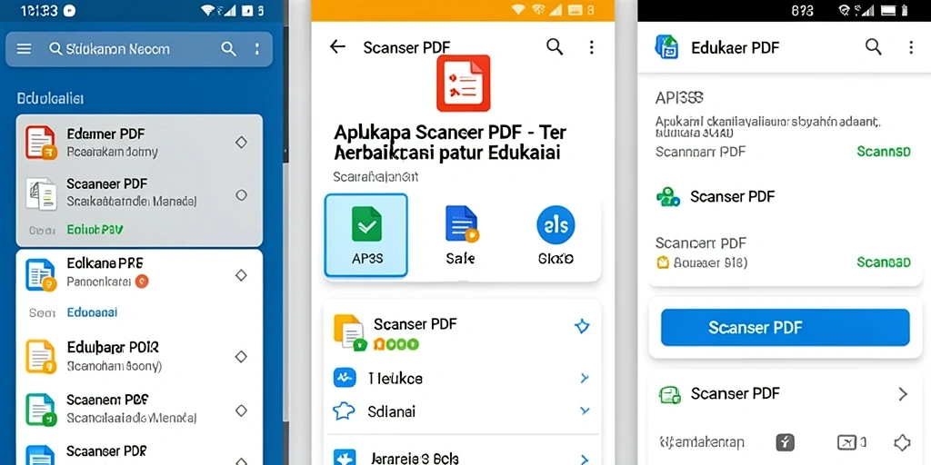 Antarmuka API33 yang intuitif untuk memindai dokumen PDF.
