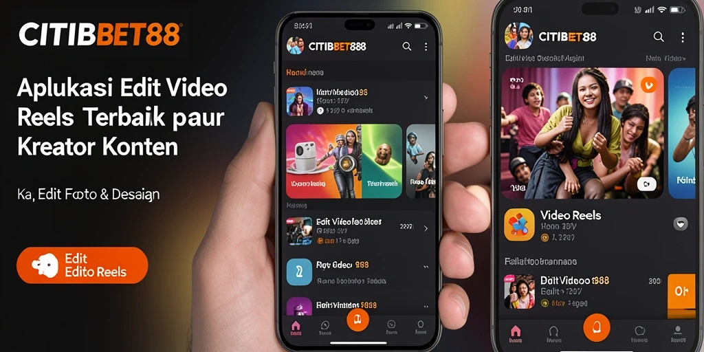 Antarmuka CITIBET88 yang intuitif dan fungsional untuk Edit Video Reels.