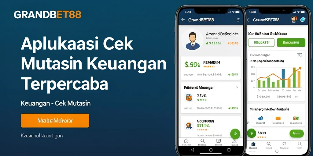 Tampilan antarmuka GRANDBET88 untuk cek mutasi keuangan yang informatif.