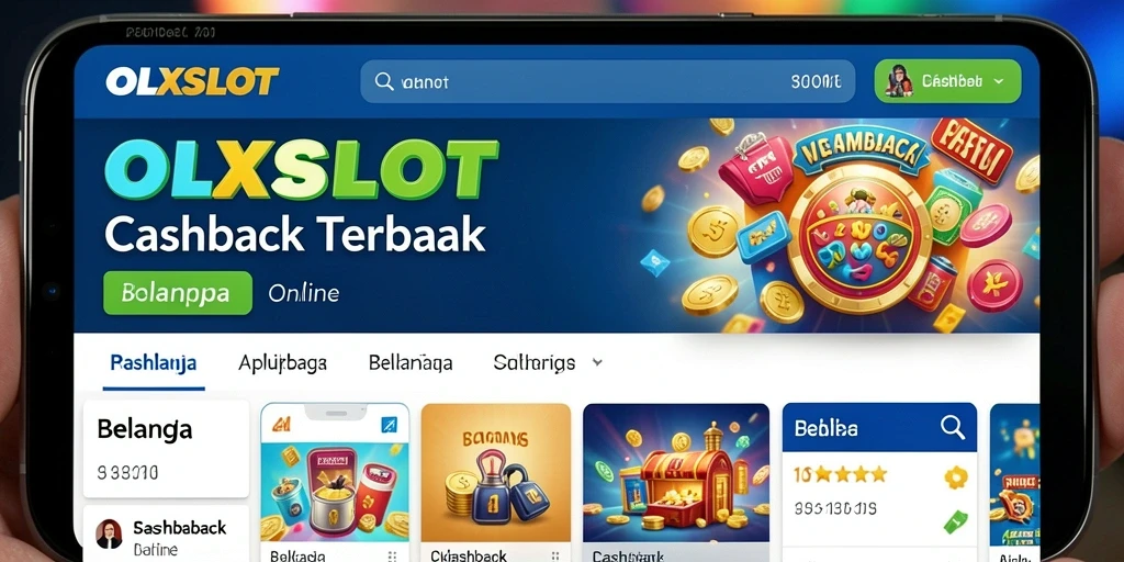Tampilan antarmuka OLXSLOT yang menarik dan fungsional untuk Cashback.