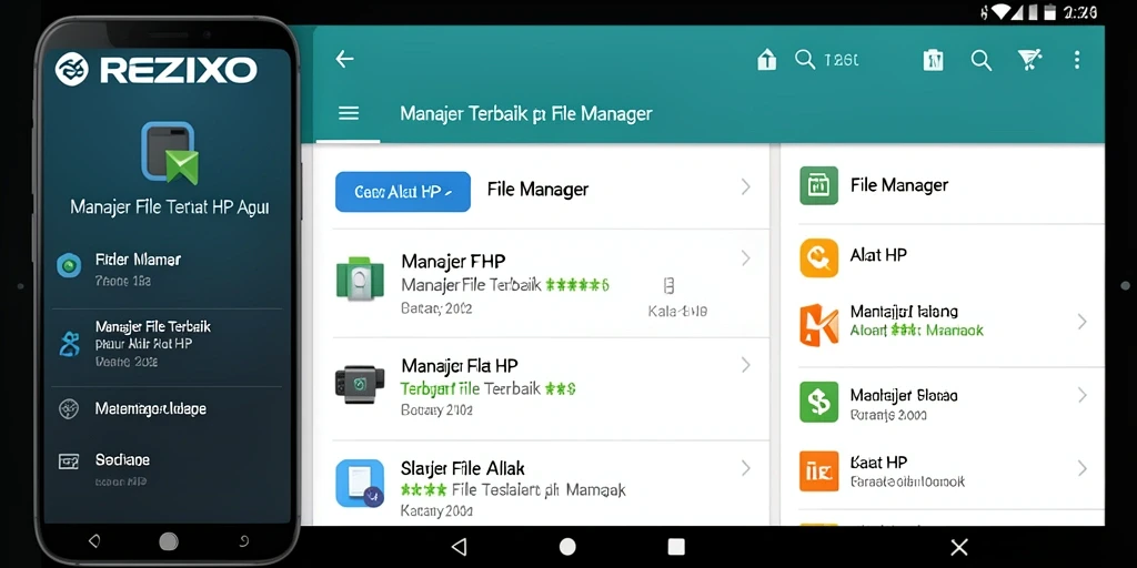 Tampilan antarmuka pengguna REZIXO yang modern dan fungsional.