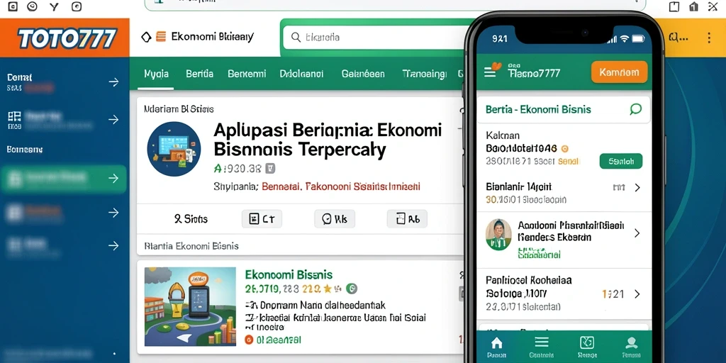 Antarmuka TOTO777 yang intuitif dan informatif.