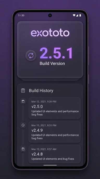 Riwayat Versi APK exototo Terbaru untuk Android